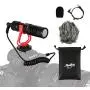 Moukey MCM-1 DSLR Camera Microphone, External Video Mic Shotgun for Phone, Smartphone, Vlogging, Canon/Nikon/Sony Camera Moukey MCM-1 DSLR Camera Microphone, External Video Mic Shotgun for Phone, Smartphone, Vlogging, Canon/Nikon/Sony Camera