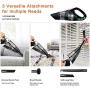 Hikeren Handheld Vacuum, Hand Vacuum Cordless 7Kpa Strong Suction Powered by Li-ion Battery Rechargeable Quick Charge Tech, Mini Vacuum for Home and Car Cleaning, Orange