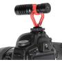 FocusFoto Smartphone Video Rig Camera Cage Mount Holder Stabilizer Handle Grip with BOYA by-MM1 Shotgun Microphone Mic + 49 LED Light Kit for Mobile Phone iPhone Filmmaking Professional Videomaker