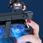 Mobile Game Controller Ergonomic PUBG Handle Dual Cooling Fans Mobile Phone Game Controller Gamepad Fast Heat Dissipation No Noise Suitable for 4.7-6.5inch Phones(2500mah)