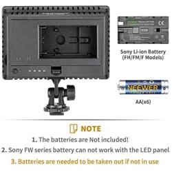 NEEWER 160 LED CN-160 Dimmable Ultra High Power Panel Digital Camera / Camcorder Video Light, LED Light for Canon, Nikon, Pentax, Panasonic,SONY, Samsung and Olympus Digital SLR Cameras