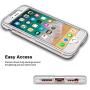 iPhone 8 Case, iPhone SE Case, Anuck 3 in 1 Heavy Duty Defender Shockproof Full-Body Clear Protective Case Hard Plastic Shell & Soft TPU Bumper Cover for Apple iPhone 7/8/SE 4.7 inch - Crystal Clear