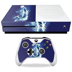 MightySkins Skin Compatible with Microsoft Xbox One S - Jump to The Moon | Protective, Durable, and Unique Vinyl Decal wrap Cover | Easy to Apply, Remove, and Change Styles | Made in The USA