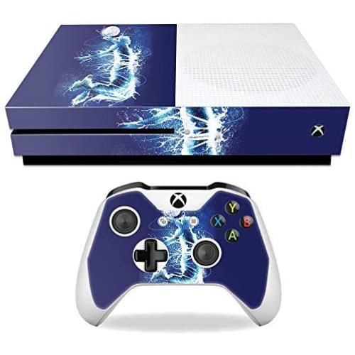 MightySkins Skin Compatible with Microsoft Xbox One S - Jump to The Moon | Protective, Durable, and Unique Vinyl Decal wrap Cover | Easy to Apply, Remove, and Change Styles | Made in The USA