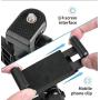 Pixlplay - 6 in 1 Smartphone Camera Lens Kit for iPhone & Android Cell Phone with Tripod/Grip, Bluetooth Shutter Remote, 3 x Lenses (Fisheye + Wide Angle + Macro) & Accessory Case