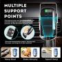 DM Cell Phone Holder for Car, Automatic Clamping Car Phone Mount Qi Wireless Car Charger Dashboard/Air Vent Car Mount Compatible with iPhone 8 Plus XS Max X 11 Pro, Samsung Galaxy S9 S10 Plus Note 9