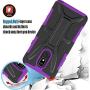 HNHYGETE Designed for LG STYLO 5 Plus(2019) Case,LG Stylo 5,LG Stylo 5V, Cell Phone Case,Dual Layer Heavy Duty Non Slip Shockproof Bumper Rugged Support Protective Cover (Purple)