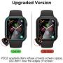 pzoz Compatible Apple Watch Series 5 / Series 4 Case with Screen Protector 40mm Accessories Slim Guard Thin Bumper Full Coverage Matte Hard Cover Defense Edge for Women Men New Gen GPS iWatch (Black)