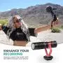 Movo Smartphone Kit Bundle with VXR10 Microphone, Grip and LED Light