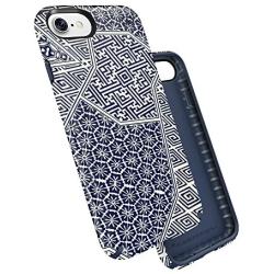 Speck 79990-5757 Presidio Inked Cell Phone Case for iPhone 7 - ShiboriTile Blue Matte/Marine Blue