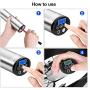 fineed Portable Air Compressor Pump, 12V DC Hand-Held Tire Inflator, 150 PSI Electric Auto Pump for Car,Motorcycle,Bike,Toys,USB Rechargeable, Easy to Read W/Digital Pressure Gauge