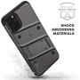 ZIZO Bolt Series iPhone 11 Pro Max Case - Heavy-Duty Military-Grade Drop Protection w/Kickstand Included Belt Clip Holster Tempered Glass Lanyard - Gun Metal Gray