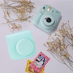 Bsuuy Instax Mini 9 Camera Accessories Bundles Compatible with FujiFilm Instax Mini 9 Mini 8 Mini 8+ Camera with Mini 9 Case, Six Color Filters,Rainbow Shoulder Strap etc.（Mini 9 Ice Blue16 Items）