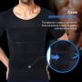 Mens Slimming Body Shaper Seamless Compression Shirt Tummy Control Slimmer Shapewear Gynecomastia Undershirt