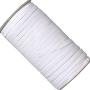 Elastic Bands for Sewing - 100 Yards 1/4 inch Elastic String for Masks - Braided White Elastic Band for Making face Masks and Crafts - High Elasticity Flat 6mm Wide Cord (1/4" 100 Yards)