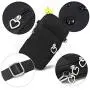 WATACHE Outdoor Sweat-Proof Running Armbag Cross-Body Shoulder Casual Wallet Purse Crossbody Bag Gym Fitness Cell Phone Key Holder for iPhone Xs Max/Xr, Galaxy Note 10, Huawei P30 Pro,Black