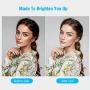Selfie Ring Light with Tripod Stand and Cell Phone Holder for Live Stream/Tiktok, SPRITREE 10.2" Dimmable LED Camera Ringlight for Makeup/YouTube, Compatible with iPhone & Android