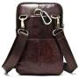 NKns Waterpro of Backpack Mobile Phone Bag Belt Purse Retro Casual Mens Messenger Bag Leather Mens Gift