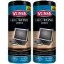Weiman Electronic Wipes - Non Toxic Safely Clean Your Laptop, Computer, TV, Phone, and Tablet Screens - All Electronic Equipment - Electronic Cleaning Wipes - 30 Count (2 Pack)