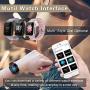 Fitness Tracker Watch Smart Watch for Android Phones Fitness Watches for Men Women Sports Activity Tracker Smartwatch Compatible with iPhone Samsung iOS with Pedometer with Heart Rate Waterproof