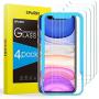SPARIN [4 Pack] Screen Protector for iPhone 11 / iPhone XR (6.1 Inch), Tempered Glass Screen Protector for iPhone 11 2019 / iPhone XR with Alignment Frame/High Definition