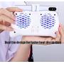 MeterMall Game Controller Mobile Phone Radiator Multifunction Handle Radiator 2000 mAh Mobile Power Supply with Bracket White with light (English packaging) Game Accessories