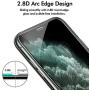 Milomdoi [4 Packs] 2 Pack Screen Protector +2 Pack Camera Lens Protector for iPhone 11 Pro, Tempered Glass Bubble-Free High Definition [Anti-Fingerprint] [Anti-Scratch] [Case Friendly]