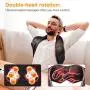 Electric Massager, ATMOKO Neck Massager with Heating & Vibration Function, for Shoulders, Neck, Back, Waist, Legs, Arms, Soles, Relieve Muscle Pain, 15.75 x 6.30 x 7.48 in, Black+Red Electric Massager, ATMOKO Neck Massager with Heating & Vibration Function, for Shoulders, Neck, Back, Waist, Legs, Arms, Soles, Relieve Muscle Pain, 15.75 x 6.30 x 7.48 in, Black+Red