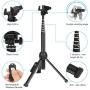 Selfie Stick,45 Inch Extendable Selfie Stick Tripod with Rechargeable Wireless Remote and Phone Tripod Stand,Compatible with iPhone 11 Pro Xs X 8 7 6 Plus,Samsung Galaxy Note10 S10 S9 S8,Gopro