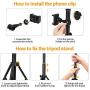 Light Ring with Adjustable Tripod Stand & Cell Phone Holder,10.2" Selfie Light Dimmable Camera Beauty for Live Stream/Makeup/YouTube Video/TikTok/Photography,Compatible with iPhone & Android (Yellow)