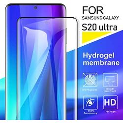 KCEN [2 Pack] Screen Protector for Samsung Galaxy S20 Ultra (Ultrasonic Fingerprint Compatible) (3D Full Edge Covered) Anti-Scratch Case Friendly HD Protective Film for Samsung Galaxy S20 Ultra 5G