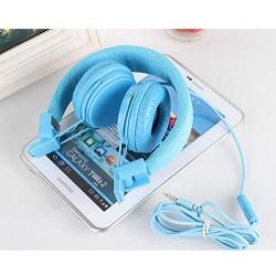 CICIN Wired Stereo Bass Headset Gaming Headphones, Earmuffs Headset Gaming Headset with Mic for Mobile Phones PC,B