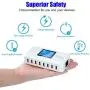 Vanbon 60W 8-Port USB Wall Charger, Multi Port USB Charger Charging Station W/LCD Compatible with Smart Phone, Tablet and Multiple Devices Vanbon 60W 8-Port USB Wall Charger, Multi Port USB Charger Charging Station W/LCD Compatible with Smart Phone, Tablet and Multiple Devices