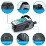 Intsun Bike Bag Bicycle Phone Front Frame Bag, Waterproof Bike Phone Mount Bag with Touch Screen Sun Visor, Large Capacity Phone Holder Fits Phones Below 7.5 Inches