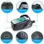 Intsun Bike Bag Bicycle Phone Front Frame Bag, Waterproof Bike Phone Mount Bag with Touch Screen Sun Visor, Large Capacity Phone Holder Fits Phones Below 7.5 Inches