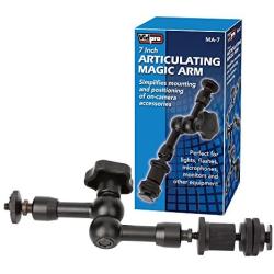 Adjustable Articulating Friction Magic Arm 7 Inch for DSLRs Camera Rigs, LED Lights, Flashes, LCD Monitors