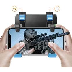 IFYOO MGT108 Mobile Game Controller Gaming Trigger Button Compatible with PUBG Mobile/Fortnitee Mobile/Call of Duty Mobile, Compatible with Android Phone & iPhone - BlueX2