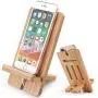 Cell Phone Tablet Stand, Bamboo Wooden Smart Phone Desktop Charging Dock Holder Compatible with Pad, Phone 8 Plus X XS Max XR, All iOS & Android Phone, Tablet - 1 Pack