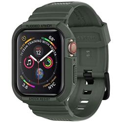 Spigen Rugged Armor Pro Designed for Apple Watch Case for 44mm Series 5 / Series 4 - Military Green