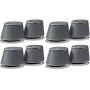 AmazonBasics USB-Powered PC Computer Speakers with Dynamic Sound | Silver, 4-pack