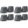 AmazonBasics USB-Powered PC Computer Speakers with Dynamic Sound | Silver, 4-pack