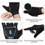 BIKINGMOREOK Cycling Gloves Bike Gloves,Liquid Gel Padded Shock Absorbing Road Cycling Gloves Anti Slip Mountain Bike Gloves for Men Women