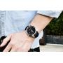 BENYAR - Stylish Wrist Watch for Men, Genuine Leather Strap Quartz Movement, Waterproof and Scratch Resistant, Analog Quartz Business Watches