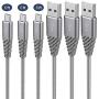 USB to Micro USB Cable 6FT 3-Pack,Fast Charging Cord Android Charger Cords Nylon Braided Cell Phone Charge Compatible with Samsung Galaxy S7 S6 Sony LG HTC Moto PS4 Xbox BlackBerry Gray,Bynccea