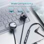 Linklike Hybrid Dual Drivers Earphones Wired Earbuds Powerful Bass 3.5mm Jack with Microphone and Inline Control Noise Isolating Lightweight Headphones for Music Video Phone Call Gaming, Black