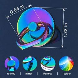Cell Phone Ring Holder Finger Stand-Metal Phone Finger Ring Stand Color 360 Rotation Finger Grip Kickstand-Compatible for iPhone 11 pro/XR/XS Max,ipad,Samsung,Android Smartphone and All Phones