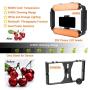 GVM Ring Light 5600K Handheld Light,Smartphone Video Rig & Phone Video Stabilizer for Camera, Smartphone, Makeup, YouTube, Self-Portrait Shooting with Bluetooth
