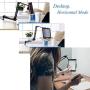 Foldable Phone Tablet Mount Holder – Aluminum Universal Flexible Tablet Bracket Mount Holder Adjustable and Compatible with 4-13 Inches Smartphones Tablets iPad/iPad Air/iPad Pro/Nintendo Switch