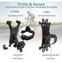 Phone Holder for Bike, Silicone Universal Bike Phone Mount, for Motorcycle Phone Holder Mountain Bike Accessories Fits for iPhone 11 Pro Max/XR/XS Max/8/7/ 6/6s Plus, Galaxy S20/S9, 4.0"-6.5" Phones