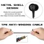 HiFuture J3 Metal Gaming Earphones with Noise Cancelling Microphone, Deep Bass with Hi-Fi Stereo Sound for Mobile Phones, Tablets, Laptop, PS4, Xbox and Nintendo Switch (Black)